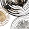 42" Black, Silver & Gold Metal Contemporary Wall Décor